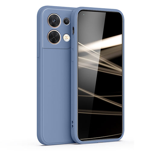 Ultra-thin Silicone Gel Soft Case 360 Degrees Cover S05 for Oppo Reno8 Pro+ Plus 5G Lavender Gray