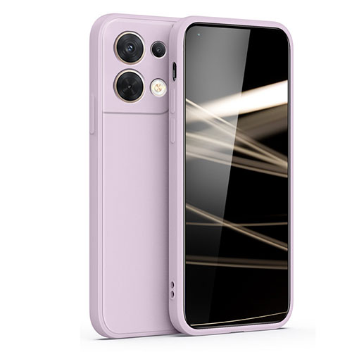 Ultra-thin Silicone Gel Soft Case 360 Degrees Cover S05 for Oppo Reno9 Pro+ Plus 5G Clove Purple