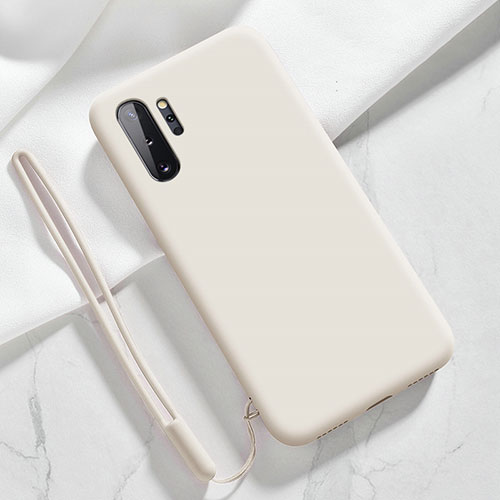 Ultra-thin Silicone Gel Soft Case 360 Degrees Cover S05 for Samsung Galaxy Note 10 Plus 5G White