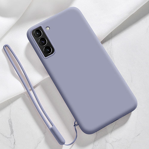 Ultra-thin Silicone Gel Soft Case 360 Degrees Cover S05 for Samsung Galaxy S21 5G Lavender Gray