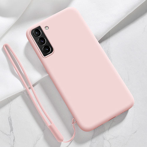 Ultra-thin Silicone Gel Soft Case 360 Degrees Cover S05 for Samsung Galaxy S21 FE 5G Pink
