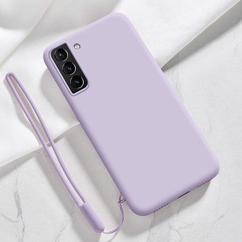 Ultra-thin Silicone Gel Soft Case 360 Degrees Cover S05 for Samsung Galaxy S21 FE 5G Purple