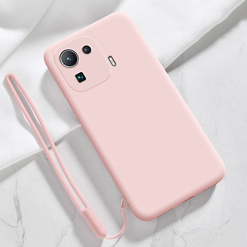 Ultra-thin Silicone Gel Soft Case 360 Degrees Cover S05 for Xiaomi Mi 11 Pro 5G Pink