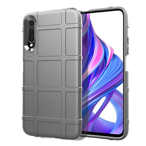 Ultra-thin Silicone Gel Soft Case 360 Degrees Cover S06 for Huawei Y9s Gray