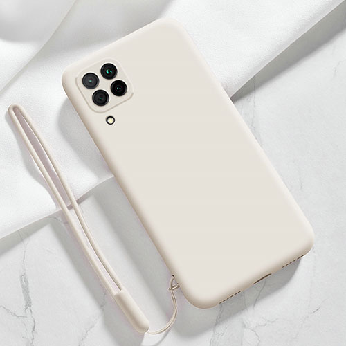 Ultra-thin Silicone Gel Soft Case 360 Degrees Cover S06 for Samsung Galaxy M12 White