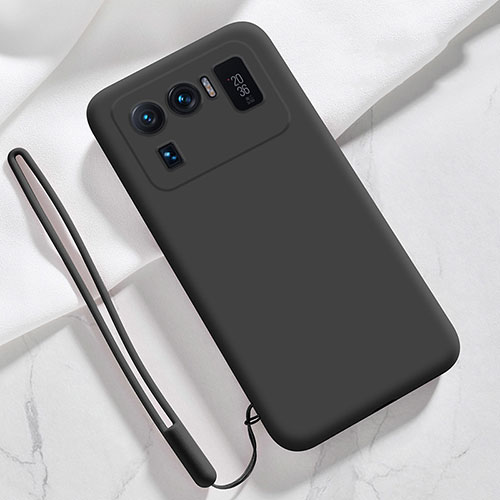 Ultra-thin Silicone Gel Soft Case 360 Degrees Cover S06 for Xiaomi Mi 11 Ultra 5G Black