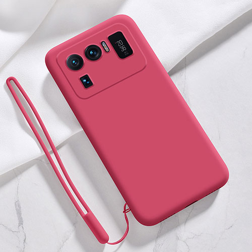 Ultra-thin Silicone Gel Soft Case 360 Degrees Cover S06 for Xiaomi Mi 11 Ultra 5G Red