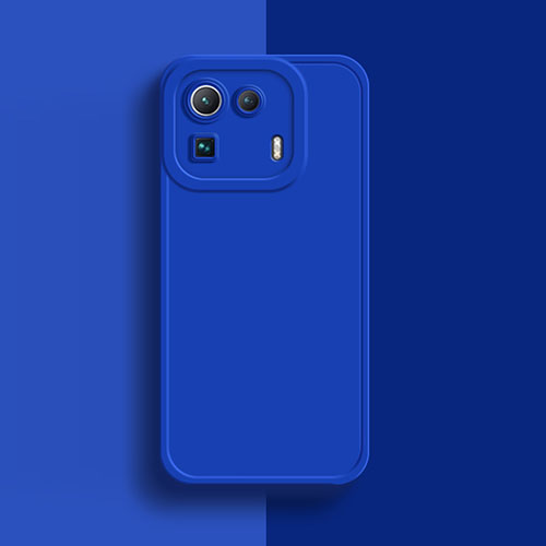 Ultra-thin Silicone Gel Soft Case 360 Degrees Cover S07 for Xiaomi Mi 11 Pro 5G Blue
