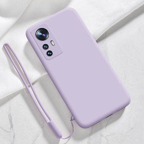Ultra-thin Silicone Gel Soft Case 360 Degrees Cover S07 for Xiaomi Mi 12X 5G Clove Purple