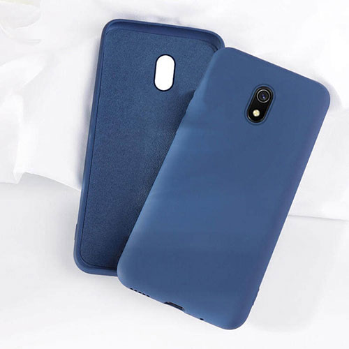 Ultra-thin Silicone Gel Soft Case 360 Degrees Cover S07 for Xiaomi Redmi 8A Blue