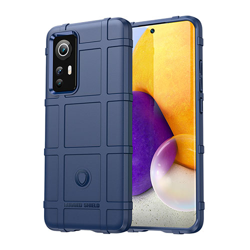 Ultra-thin Silicone Gel Soft Case 360 Degrees Cover S08 for Xiaomi Mi 12 Pro 5G Blue