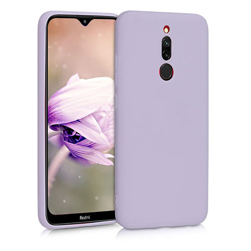 Ultra-thin Silicone Gel Soft Case 360 Degrees Cover S08 for Xiaomi Redmi 8 Purple