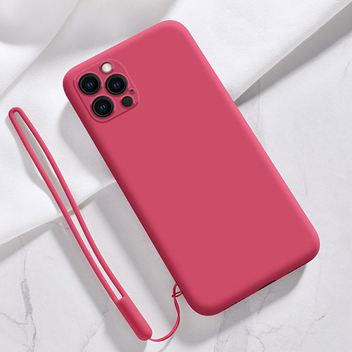 Ultra-thin Silicone Gel Soft Case 360 Degrees Cover S09 for Apple iPhone 14 Pro Max Red