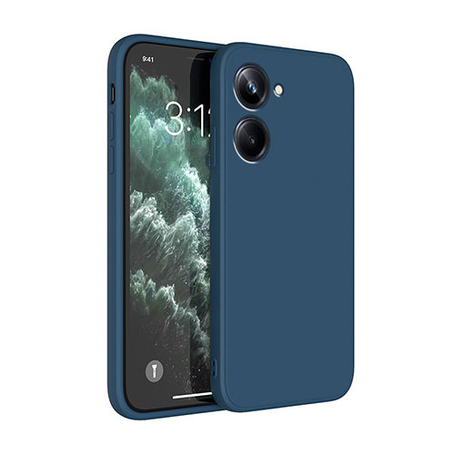 Ultra-thin Silicone Gel Soft Case 360 Degrees Cover YK1 for Realme 10 Pro 5G Blue
