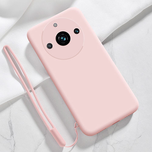 Ultra-thin Silicone Gel Soft Case 360 Degrees Cover YK1 for Realme 11 Pro+ Plus 5G Pink