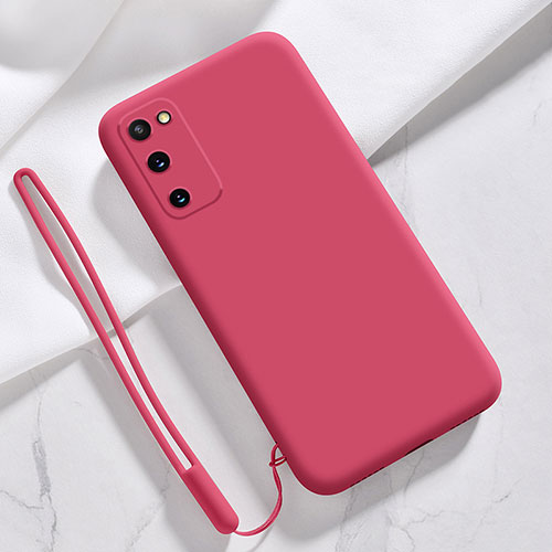 Ultra-thin Silicone Gel Soft Case 360 Degrees Cover YK1 for Samsung Galaxy S20 5G Hot Pink