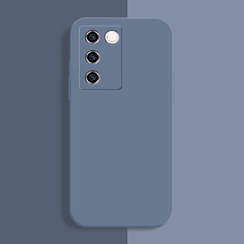 Ultra-thin Silicone Gel Soft Case 360 Degrees Cover YK1 for Vivo V27 Pro 5G Lavender Gray