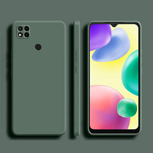 Ultra-thin Silicone Gel Soft Case 360 Degrees Cover YK1 for Xiaomi Redmi 9C NFC Green