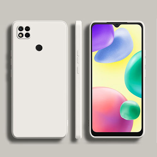 Ultra-thin Silicone Gel Soft Case 360 Degrees Cover YK1 for Xiaomi Redmi 9C NFC White