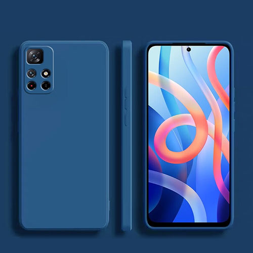 Ultra-thin Silicone Gel Soft Case 360 Degrees Cover YK1 for Xiaomi Redmi Note 11 Pro 5G Blue