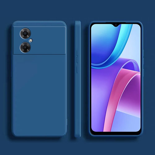 Ultra-thin Silicone Gel Soft Case 360 Degrees Cover YK1 for Xiaomi Redmi Note 11R 5G Blue