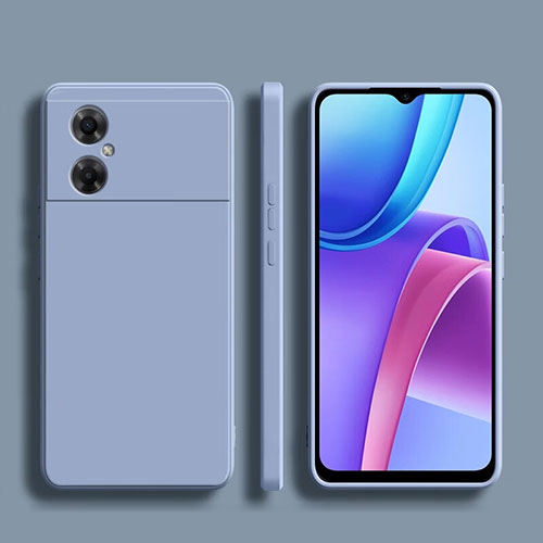 Ultra-thin Silicone Gel Soft Case 360 Degrees Cover YK1 for Xiaomi Redmi Note 11R 5G Lavender Gray