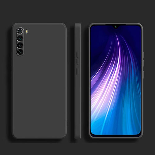 Ultra-thin Silicone Gel Soft Case 360 Degrees Cover YK1 for Xiaomi Redmi Note 8 (2021) Black