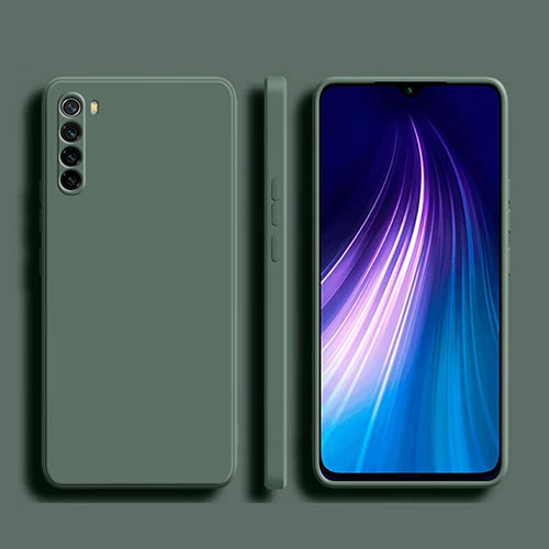 Ultra-thin Silicone Gel Soft Case 360 Degrees Cover YK1 for Xiaomi Redmi Note 8 (2021) Green