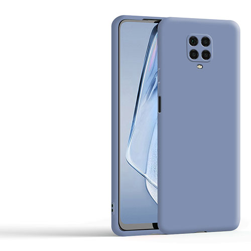 Ultra-thin Silicone Gel Soft Case 360 Degrees Cover YK1 for Xiaomi Redmi Note 9 Pro Lavender Gray