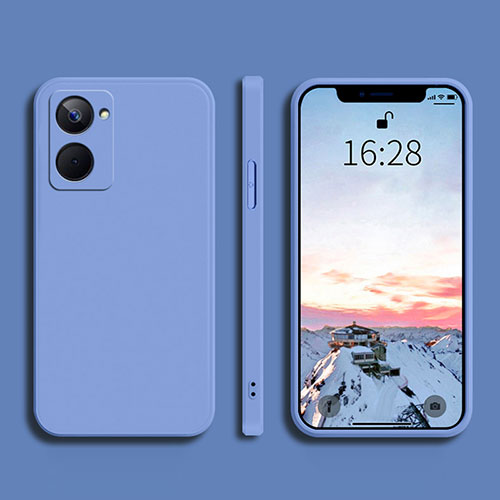 Ultra-thin Silicone Gel Soft Case 360 Degrees Cover YK2 for Realme 10 4G Lavender Gray
