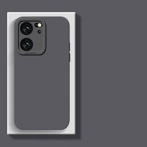 Ultra-thin Silicone Gel Soft Case 360 Degrees Cover YK2 for Xiaomi Mi 13T Pro 5G Dark Gray