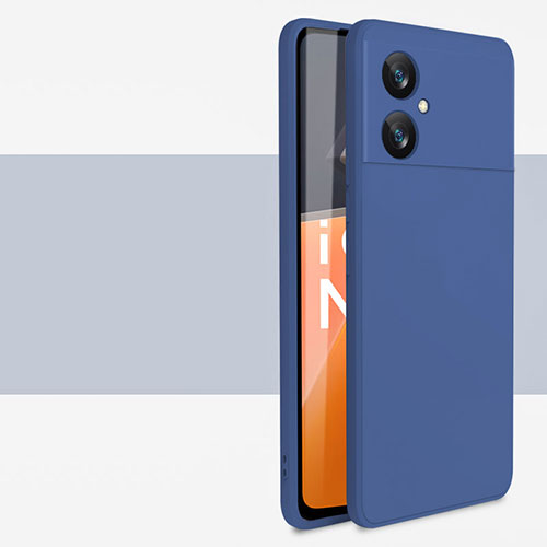 Ultra-thin Silicone Gel Soft Case 360 Degrees Cover YK2 for Xiaomi Redmi Note 11R 5G Blue