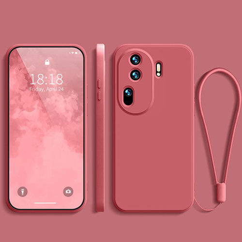 Ultra-thin Silicone Gel Soft Case 360 Degrees Cover YK3 for Oppo Reno11 Pro 5G Hot Pink