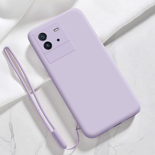 Ultra-thin Silicone Gel Soft Case 360 Degrees Cover YK3 for Vivo iQOO Neo6 SE 5G Clove Purple