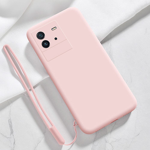 Ultra-thin Silicone Gel Soft Case 360 Degrees Cover YK3 for Vivo iQOO Neo6 SE 5G Pink