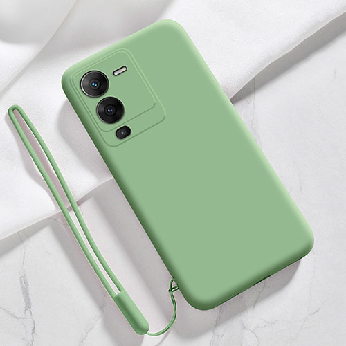 Ultra-thin Silicone Gel Soft Case 360 Degrees Cover YK3 for Vivo V25 Pro 5G Green
