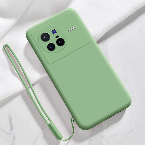 Ultra-thin Silicone Gel Soft Case 360 Degrees Cover YK3 for Vivo X80 5G Green