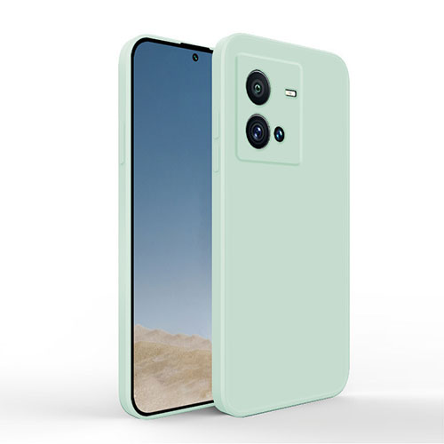 Ultra-thin Silicone Gel Soft Case 360 Degrees Cover YK4 for Vivo X80 Lite 5G Matcha Green