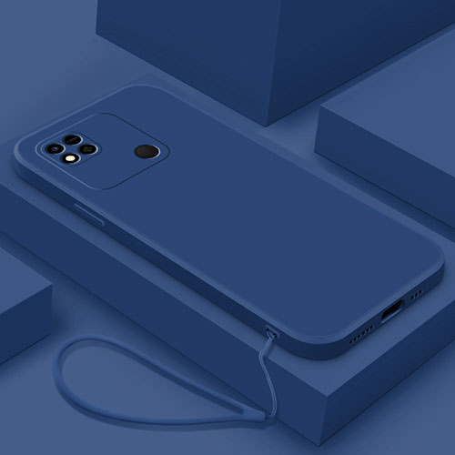 Ultra-thin Silicone Gel Soft Case 360 Degrees Cover YK4 for Xiaomi Redmi 9 India Blue