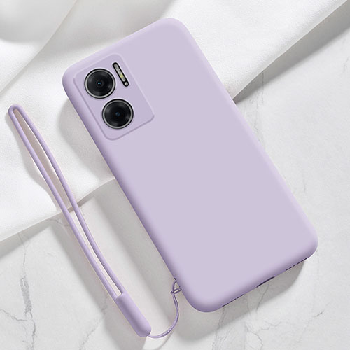 Ultra-thin Silicone Gel Soft Case 360 Degrees Cover YK4 for Xiaomi Redmi Note 11E 5G Clove Purple