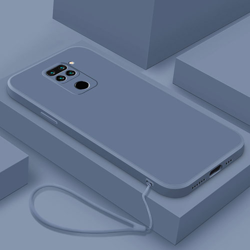 Ultra-thin Silicone Gel Soft Case 360 Degrees Cover YK4 for Xiaomi Redmi Note 9 Lavender Gray