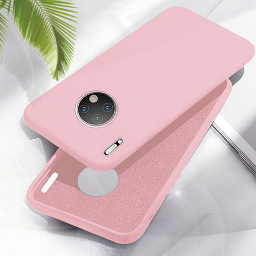 Ultra-thin Silicone Gel Soft Case 360 Degrees Cover Z05 for Huawei Mate 30 Pink