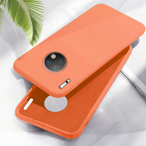 Ultra-thin Silicone Gel Soft Case 360 Degrees Cover Z05 for Huawei Mate 30 Pro Orange
