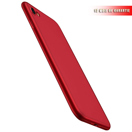 Ultra-thin Silicone Gel Soft Case 360 Degrees for Apple iPhone 7 Red