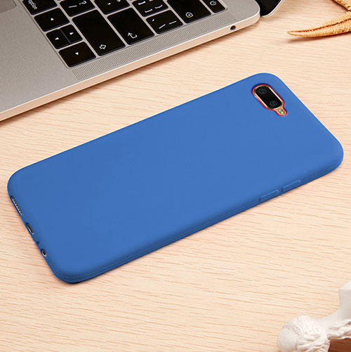 Ultra-thin Silicone Gel Soft Case Cover A01 for Oppo RX17 Neo Blue