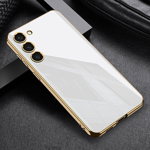 Ultra-thin Silicone Gel Soft Case Cover AC1 for Samsung Galaxy S22 Plus 5G White