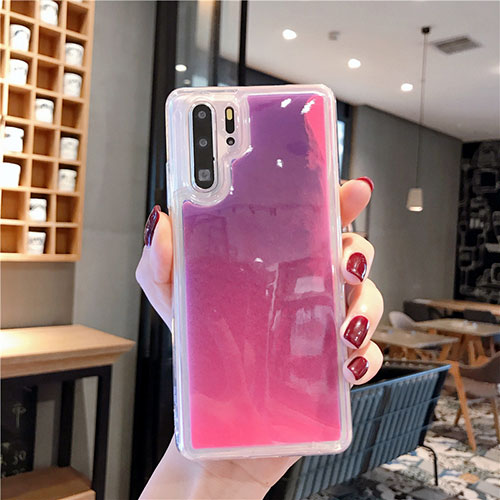 Ultra-thin Silicone Gel Soft Case Cover C01 for Huawei P30 Pro Hot Pink
