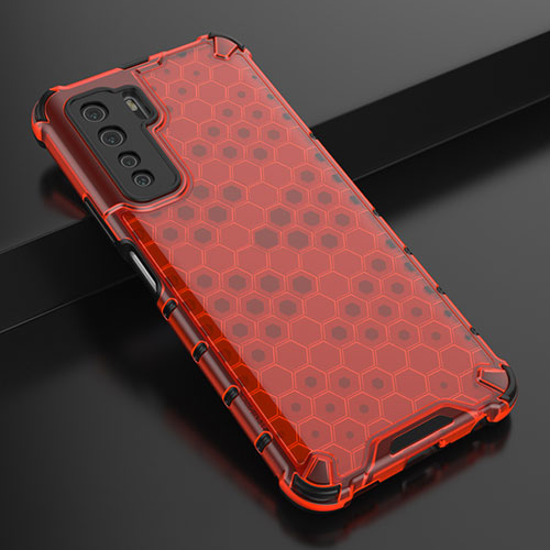 Ultra-thin Silicone Gel Soft Case Cover C01 for Huawei P40 Lite 5G Red