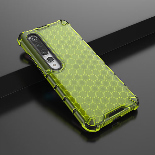 Ultra-thin Silicone Gel Soft Case Cover C01 for Xiaomi Mi 10 Green