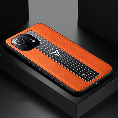 Ultra-thin Silicone Gel Soft Case Cover C01 for Xiaomi Mi 11 5G Orange